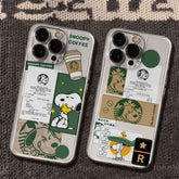 Snoopy Cartoon Coffee Phone Case